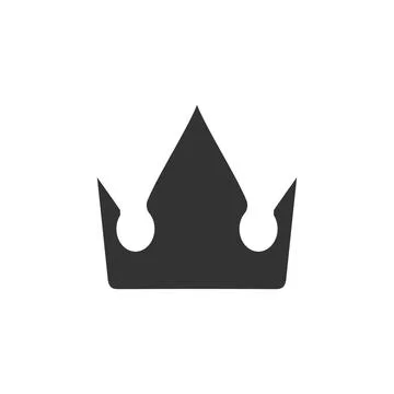 Crown icon flat Crown. Black Icon Flat on white background Copyright: xZoo... Stock Photos