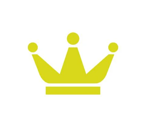 Crown icon illustrated in vector on white background Stock Illustration