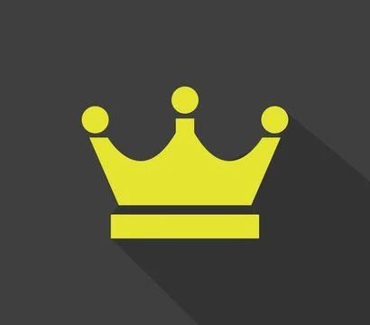 Crown icon illustrated in vector on white background Stock Illustration