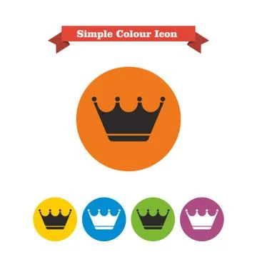 Crown icon Stock Illustration