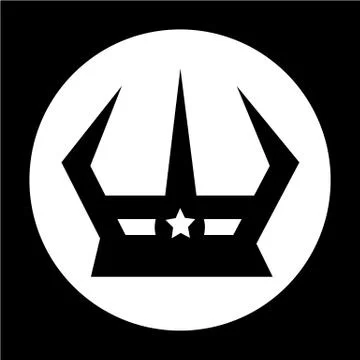 Crown icon Illustrazione stock