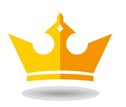 Crown icon isolated on white background. Vector stock illustration Stock Illustration