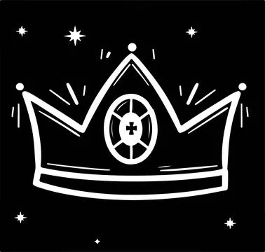 Crown icon isolated on white background Stock Illustration