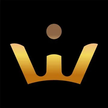 Crown icon logo design template Stock Illustration