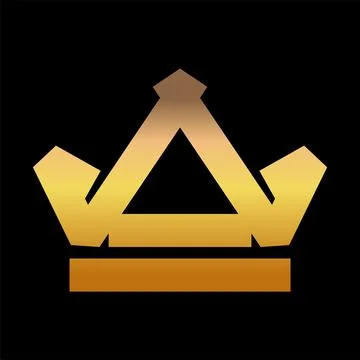 Crown icon logo design template Stock Illustration