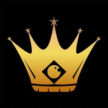 Crown icon logo design template Stock Illustration