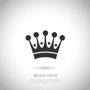 Crown icon or logo Stock Illustration