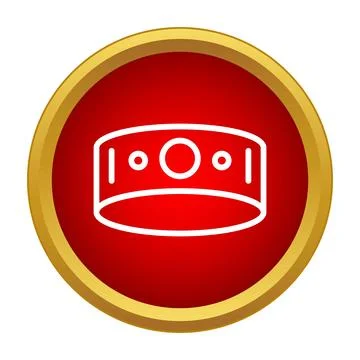 Crown icon representing monarchy and royal authority Stock Illustration