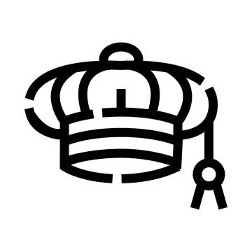 Crown icon representing royalty, authority, and power Stock Illustration