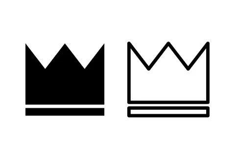 Crown icon set. crown vector icon Stock-Illustration