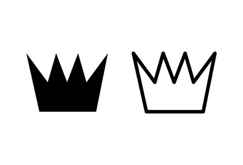 Crown icon set. crown vector icon Illustrazione stock