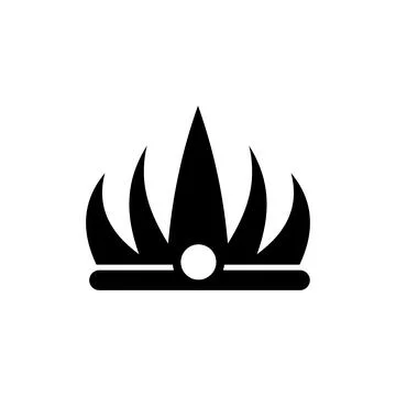 Crown icon simple Stock Illustration