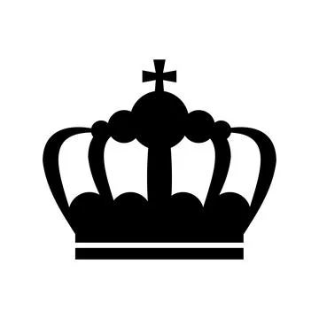Crown icon simple Stock Illustration