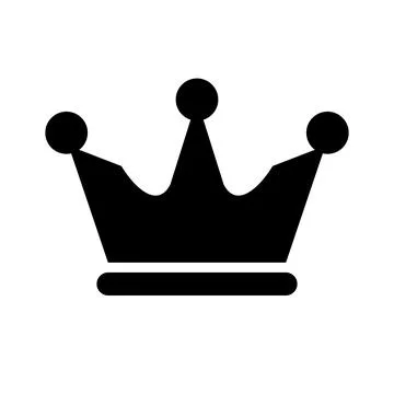 Crown icon. Symbol of the King. Vector. Stock Illustration
