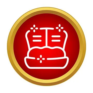 Crown icon symbolizing royalty, monarchy, and luxury concept Stock Illustration