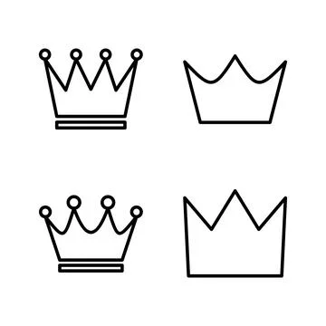 Crown icon vector. crown sign and symbol Stock Illustration