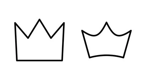 Crown icon vector. crown sign and symbol Stock Illustration