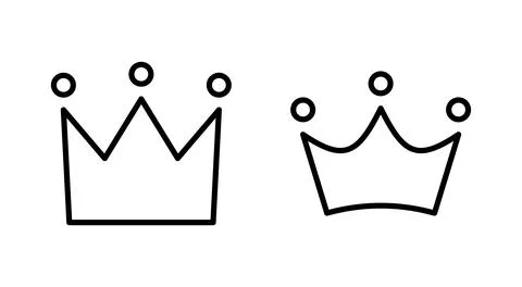 Crown icon vector. crown sign and symbol Stock Illustration