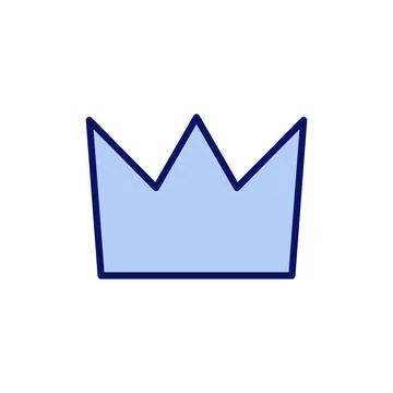 Crown icon vector. crown sign and symbol Stock Illustration