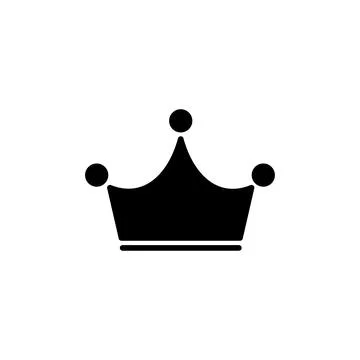 Crown Icon vector. Crown symbol for web site design, Stock Illustration