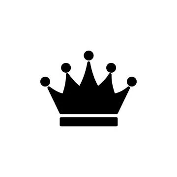 Crown Icon vector. Crown symbol for web site design, Stock Illustration