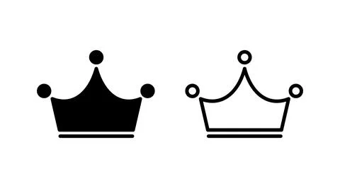 Crown Icon vector. Crown symbol for web site design, Stock Illustration