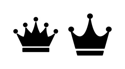 Crown Icon vector. Crown symbol for web site design, Stock Illustration
