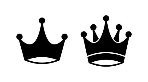 Crown Icon vector. Crown symbol for web site design, Stock Illustration