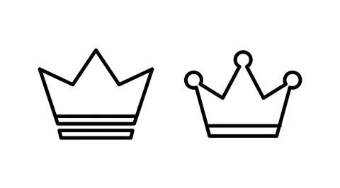 Crown Icon vector. Crown symbol for web site design, Stock Illustration