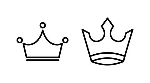 Crown Icon vector. Crown symbol for web site design, Stock Illustration