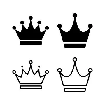 Crown Icon vector. Crown symbol for web site design, Stock Illustration