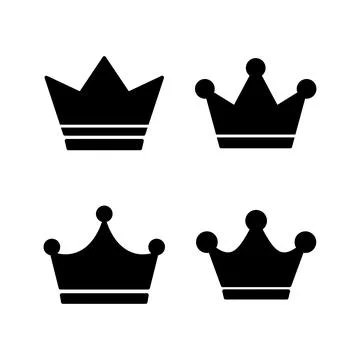 Crown Icon vector. Crown symbol for web site design, Stock Illustration