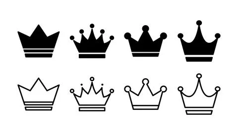 Crown Icon vector. Crown symbol for web site design, Stock Illustration