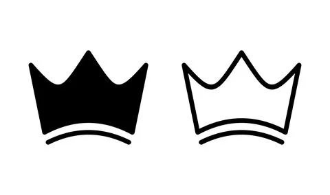 Crown Icon vector. Crown symbol for web site design, Stock Illustration