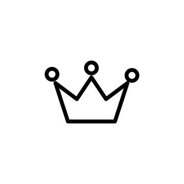 Crown icon vector. crown vector icon Illustrazione stock