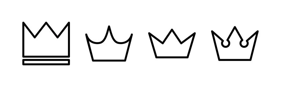Crown icon vector. crown vector icon Stock Illustration
