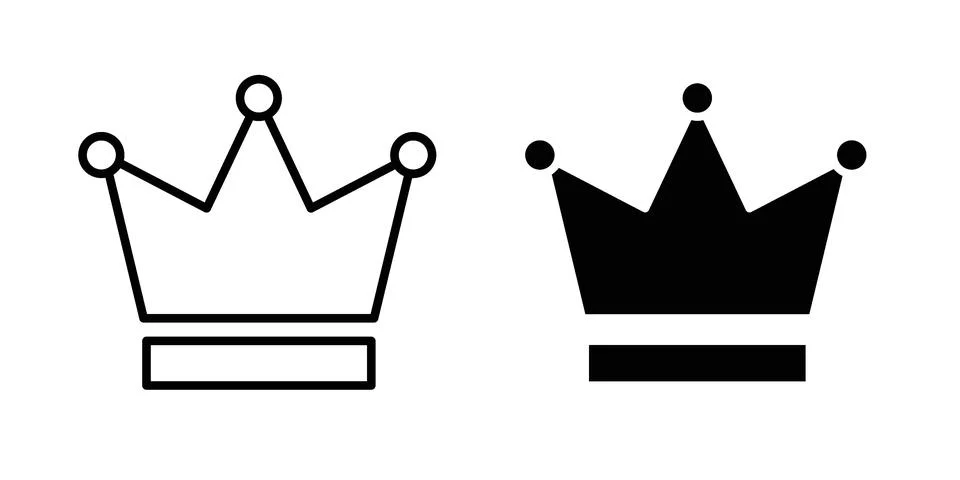 Crown icon vector design illustrations Stock Illustration