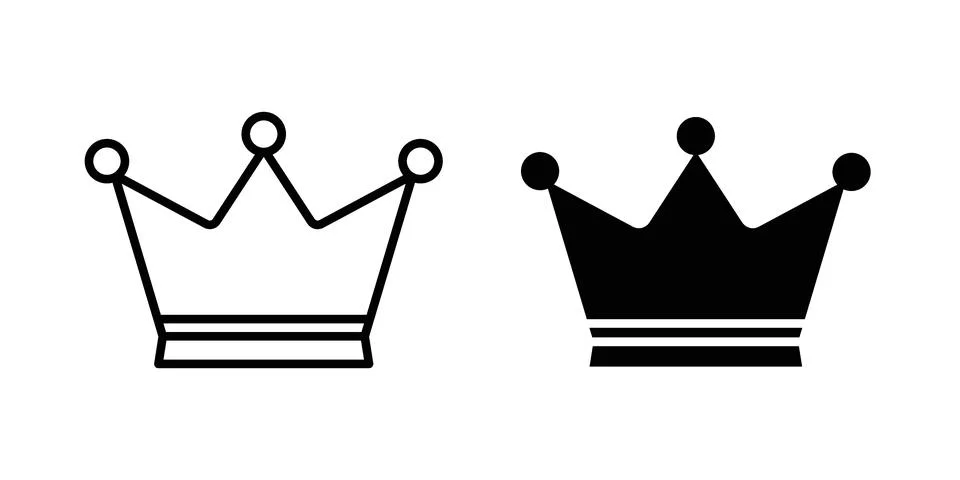 Crown icon vector design illustrations Stock Illustration