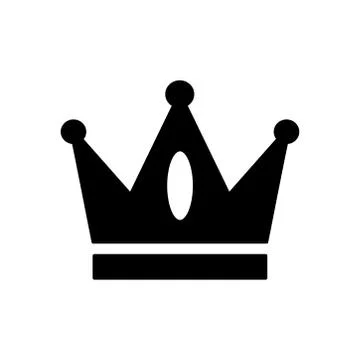 Crown icon vector design template Illustrazione stock