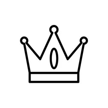 Crown icon vector design template Illustrazione stock