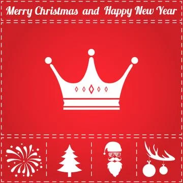 Crown Icon Vector Stock Illustration