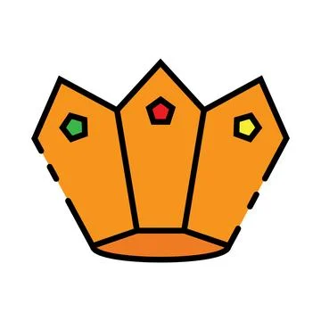 Crown icon vector Stock Illustration