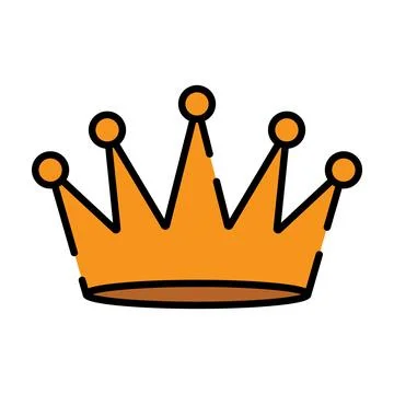 Crown icon vector Stock Illustration