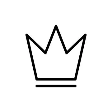 Crown icon vector illustration. crown sign and symbol Stock Illustration