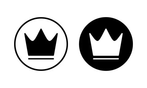 Crown icon vector illustration. crown sign and symbol Stock Illustration