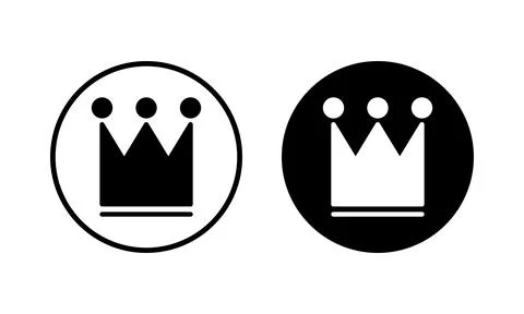 Crown icon vector illustration. crown sign and symbol Stock Illustration