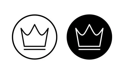 Crown icon vector illustration. crown sign and symbol Stock Illustration