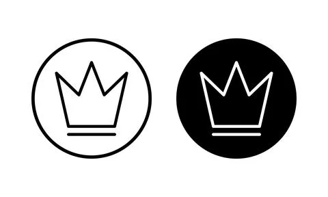 Crown icon vector illustration. crown sign and symbol Stock Illustration