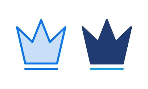 Crown icon vector illustration. crown sign and symbol Stock Illustration