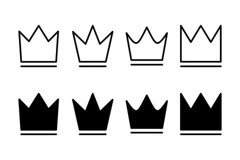 Crown icon vector illustration. crown sign and symbol Stock Illustration
